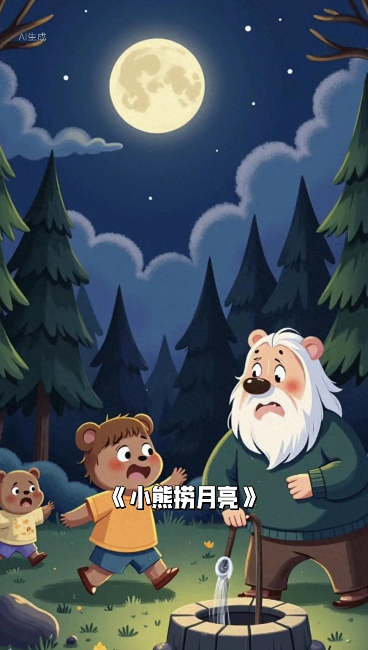 《小熊的月亮梦：一个温馨的睡前故事》