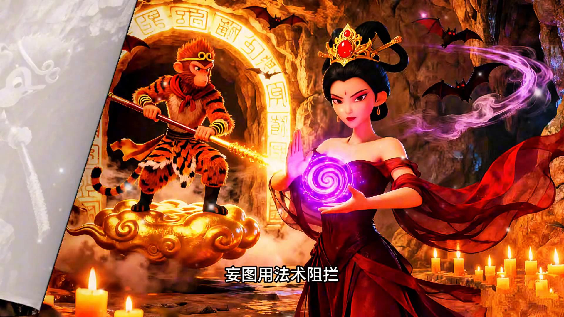 《孙悟空勇闯妖洞，拯救小朋友的奇幻冒险》